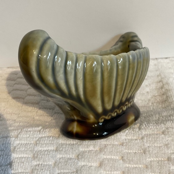 Vintage Wade Irish Porcelain Made in Ireland Vase Dish Blue/Green/Brown Glaze - Picture 3 of 12